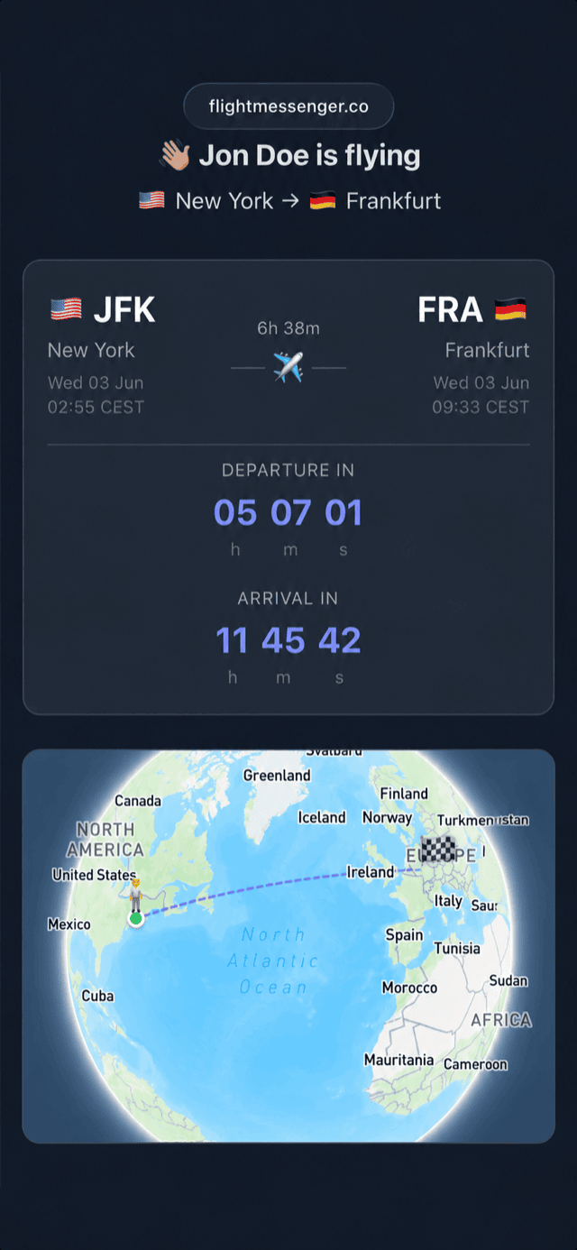 FlightMessenger - Share Flight Updates with Family & Friends | Real ...